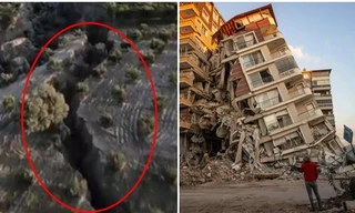 Vực thẳm khổng lồ xuất hiện ở Thổ Nhĩ Kỳ và Syria cho thấy mức độ tàn phá của động đất