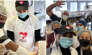 Hoa hậu Hoàn vũ Harnaaz Sandhu nấu ăn từ thiện: Được khen vì một chi tiết tưởng rất nhỏ