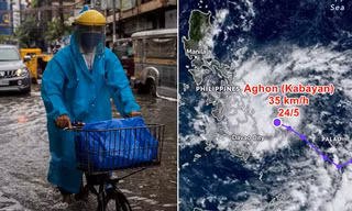 Áp thấp nhiệt đới Aghon (Kabayan) liên tục mạnh lên, dự báo thành bão rất mạnh