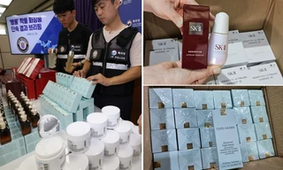 Bắt nhóm phân phối mỹ phẩm giả ra nước ngoài ở Hàn Quốc: Toàn sản phẩm nổi tiếng