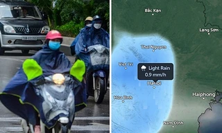 Một thoáng gió Đông Bắc khiến miền Bắc giảm nắng, chiều nay Hà Nội có thể mưa