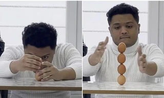 Anh chàng từng lập kỷ lục thế giới vì xếp 3 quả trứng lên nhau lại tự phá kỷ lục của mình