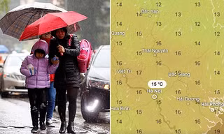 Không khí lạnh về sát miền Bắc, Hà Nội có mưa không và nhiệt độ xuống mức nào?