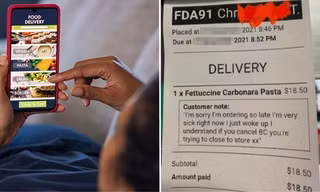 Khách mua hàng xin lỗi quán ăn vì đặt đồ muộn sát giờ đóng cửa, chuyện sau đó rất bất ngờ