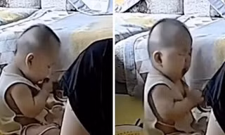 Trung Quốc: Mải xem điện thoại, ông bố để con 9 tháng tuổi làm điều khiến ai cũng giận dữ