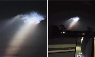 Bầu trời tối đen bỗng mở ra một khoảng sáng như “cổng Thiên Đường”, sự thật có thể là gì?