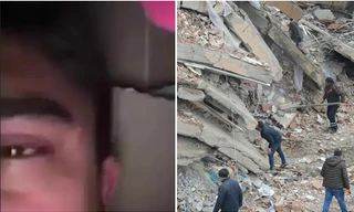 Nam sinh viên Thổ Nhĩ Kỳ chia sẻ vị trí của mình dưới đống đổ nát, được cứu thoát kỳ diệu