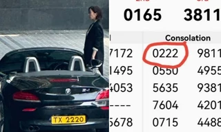 Mua xổ số theo biển số xe của diễn viên Xa Thi Mạn, một người bất ngờ trúng giải