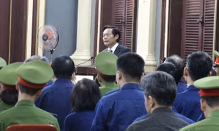 Ông Phan Trung Hoài sáng nay tại phiên tòa TP.HCM. ảnh: Tân Châu