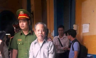 Ông Lê Quốc Cường trong lần ra tòa . Ảnh: Tân Châu.