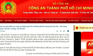 Theo cơ quan công an, Hồ Văn Hải bị bắt quả tang ngày 2/11/2016.