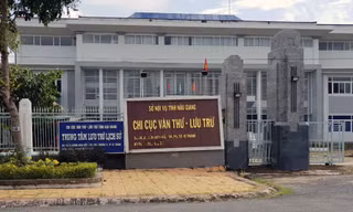 Chi cục Văn thư - Lưu trữ tỉnh Hậu Giang. Ảnh Nhật Huy