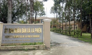 UBND xã Xà Phiên nơi ông Hận công tác.