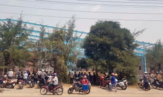 Hiện trường vụ tai nạn.