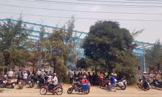 Hiện trường vụ tai nạn.