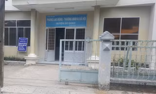 Phòng LĐ-TB&XH huyện Gò Quao nơi xảy ra sai phạm.
