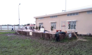 Hiện trường vụ tai nạn.