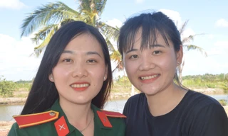 Ba bóng hồng cùng huyện ở Sóc Trăng tình nguyện nhập ngũ	