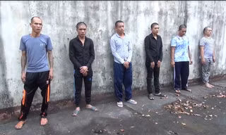 6 đối tượng bị bắt giữ. Ảnh: Công an cung câp