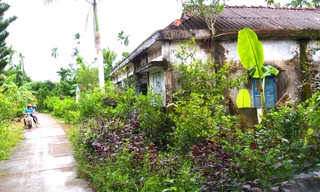 Căn nhà của bà L. nơi phát hiện thi thể. Ảnh: Nhật Huy