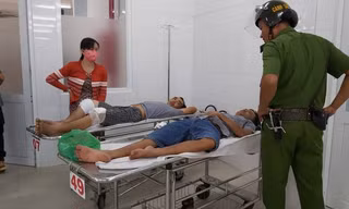Gia đình lo hậu sự cho nạn nhân.