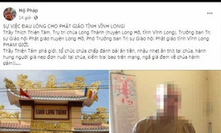 Thực hư nhà sư ở Vĩnh Long ‘tổ chức đánh bài, ăn mặn, chọn trai’