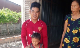 Bé N. đã xuất viện về nhà ở với cậu ruột.