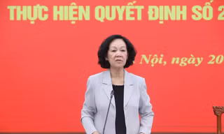 Bà Trương Thị Mai, Trưởng Ban Dân vận Trung ương