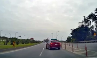 Tài xế lùi xe trên cao tốc Hà Nội – Thái Nguyên bị phạt 35 triệu đồng