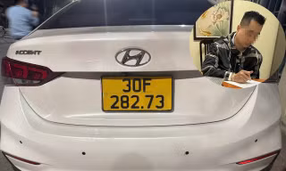 Hà Nội: Xử phạt tài xế ô tô dịch vụ che biển số để ‘né’ phạt nguội