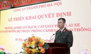 Công an Hà Nội thành lập Đội Sát hạch, cấp giấy phép lái xe