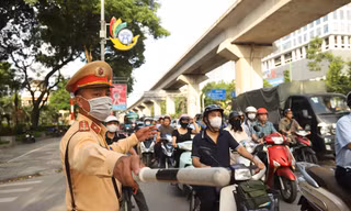 Công an Hà Nội tạm cấm, hạn chế phương tiện đi vào một số tuyến đường ngày 19/8