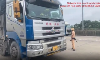 Tài xế xe quá tải và chủ phương tiện bị xử phạt gần 250 triệu đồng