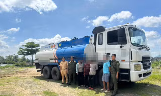 Phát hiện gần 5.000 lít dầu D.O không nguồn gốc vận chuyển trên sông Thị Vải 