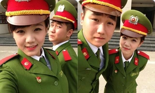 Nữ sinh cảnh sát gây sốt cộng đồng mạng