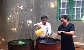 Lãnh đạo xã Hòa Thắng kiểm tra nước nhà bà Sửu