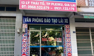 Văn phòng đào tạo lái xe tại số 13 Lý Thái Tổ, TP Pleiku