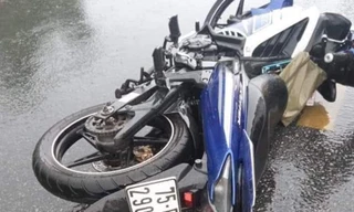 Xe máy tại hiện trường