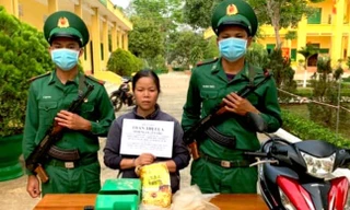 Đối tượng Trần Thị Lụa cùng tang vật liên quan bị thu giữ