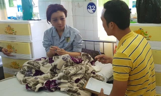 Chị Vy đang được điều trị tại bệnh viện