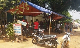 Lực lượng công an bảo vệ hiện trường