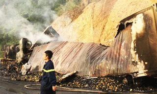 Hiện trường vụ tai nạn tại đèo Mang Yang