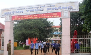 Điểm trường THPT Huỳnh Thúc Kháng nơi ông Mai Xuân Khiêm thi THPT Quốc gia