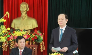 Chủ tịch nước Trần Đại Quang chúc Tết xã vùng biên