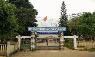 Trường THCS Ea Phê, nơi ông Phan Xuân Hạnh công tác