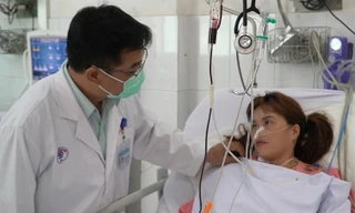 Người phụ nữ hồi phục tốt sau hơn một tuần được điều trị.