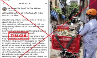 Bài viết sai sự thật trên facebook ông Lân.