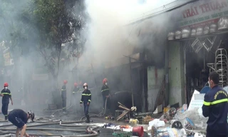 Hiện trường vụ cháy.