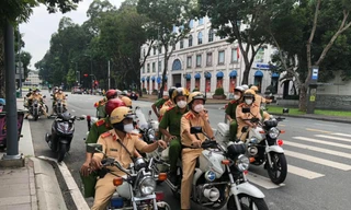 Lực lượng 363 tuần tra kiểm soát đảm bảo an ninh trật tự.