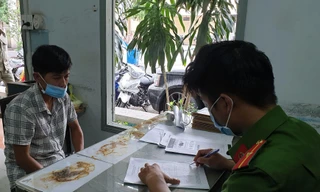 Bùi Ngọc Kính tại Công an.